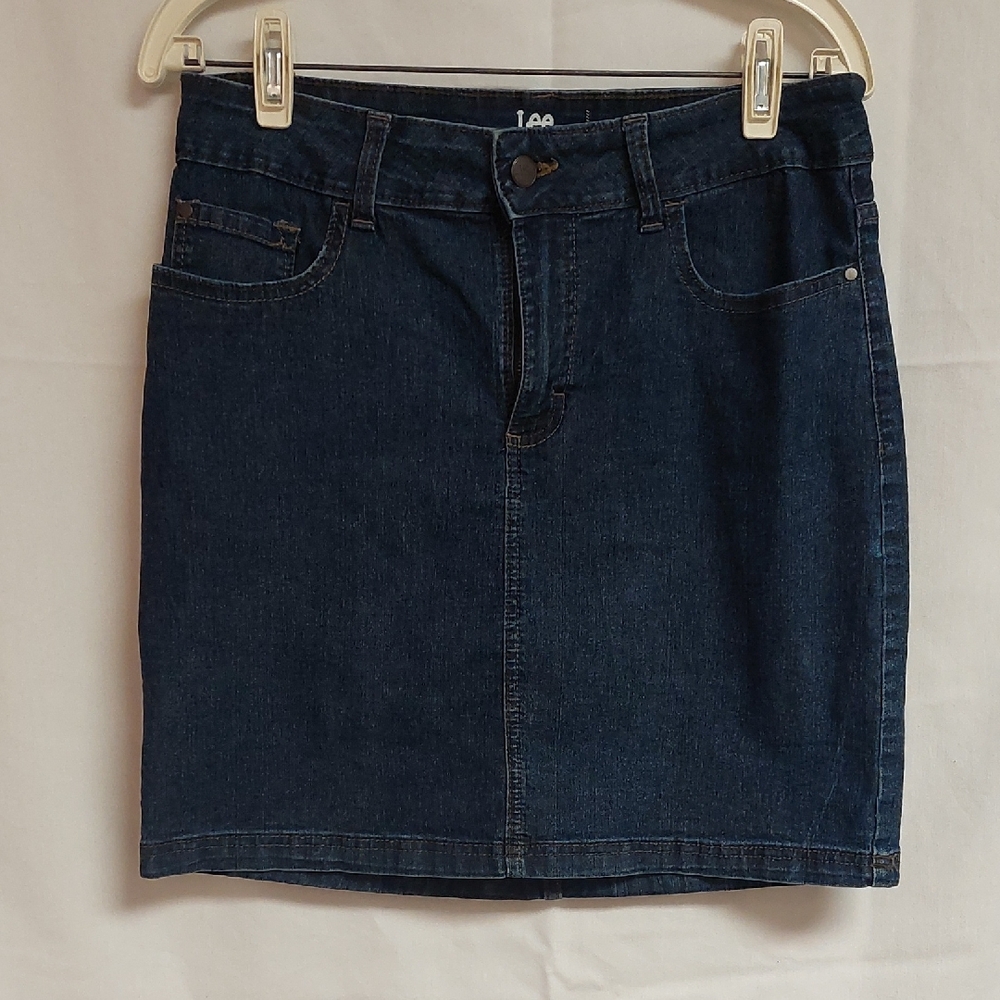 Lee Dark Indigo Denim Skirt